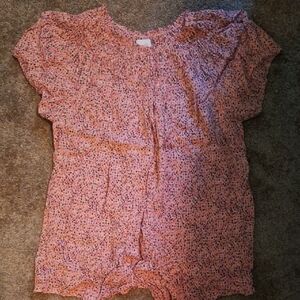 Hatch Pink Ruffled Relaxed Blouse